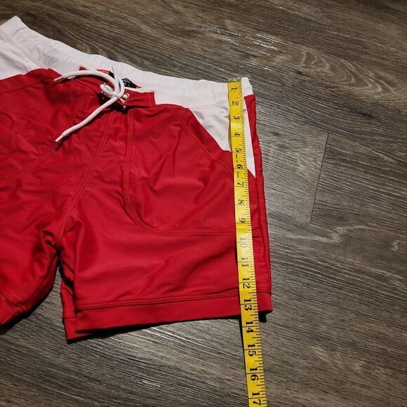 Coofandy 5" Inseam Red White Swim Trunk Men's Size XL - Picture 7 of 7